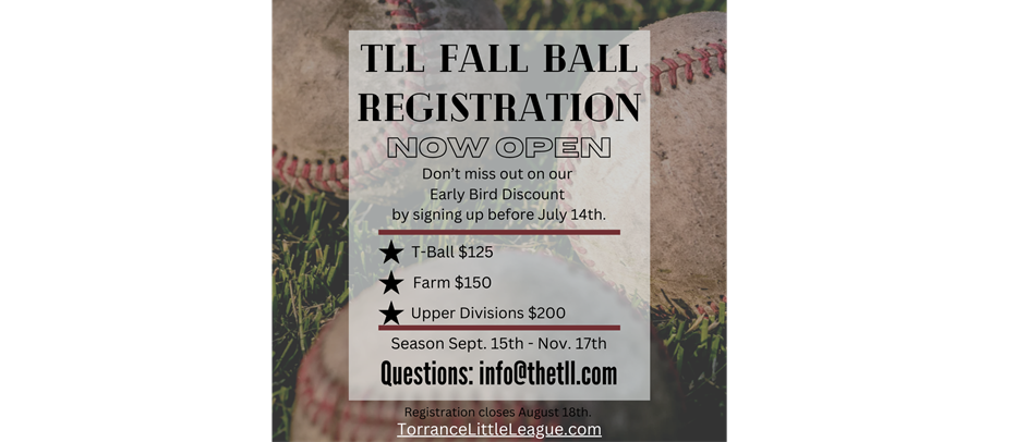 Fall Ball 2024 Registration
